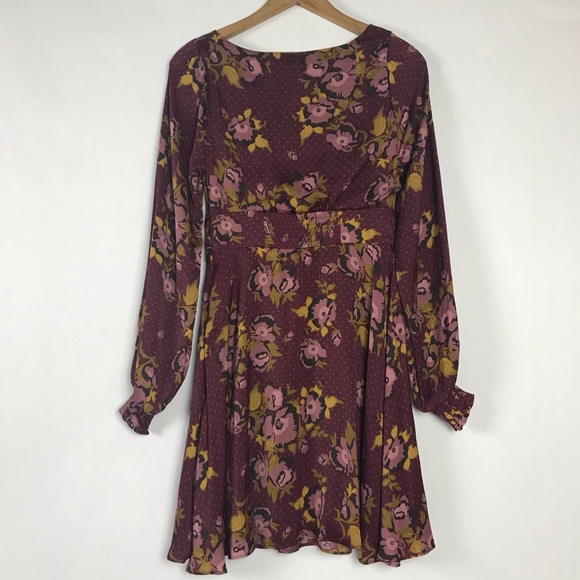 Free People Morning Light Mini Dress-Purple Combo - Picture 4 of 13